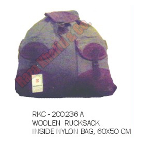 woolen rucksack bag